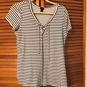 Plus Size Striped Shirt